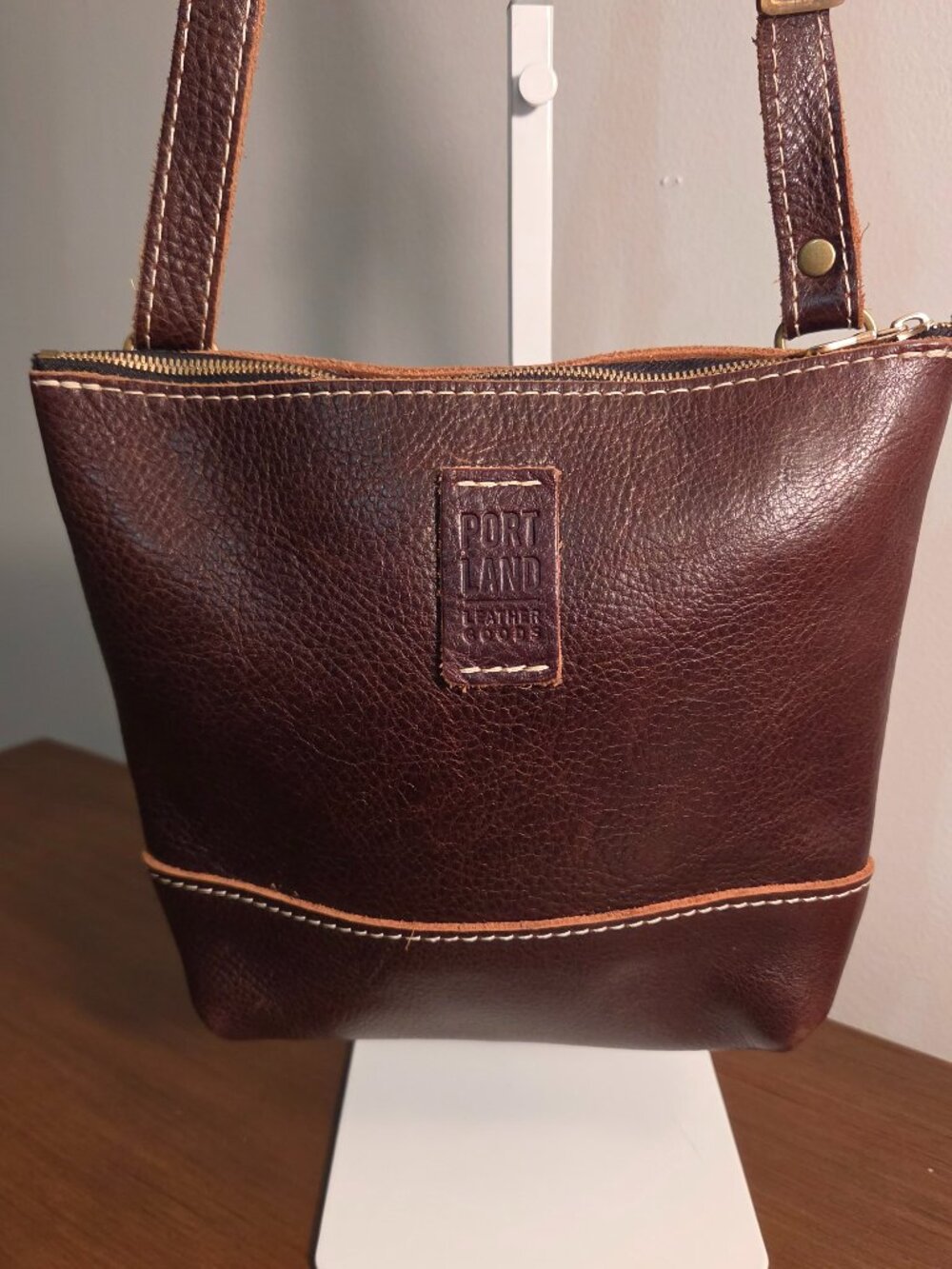 PORTLAND ALMOST PERFECT FESTIVAL BAG CROSSBODY ADJ STRAP COLD BREW BROWN